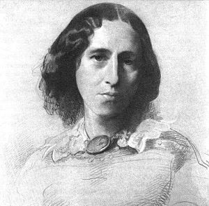 George Eliot by Samuel Laurence via Wikipedia