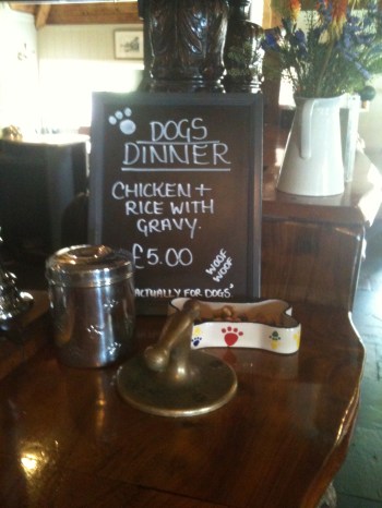 One of several menus at the Carey Arms ... this the most amusing one!