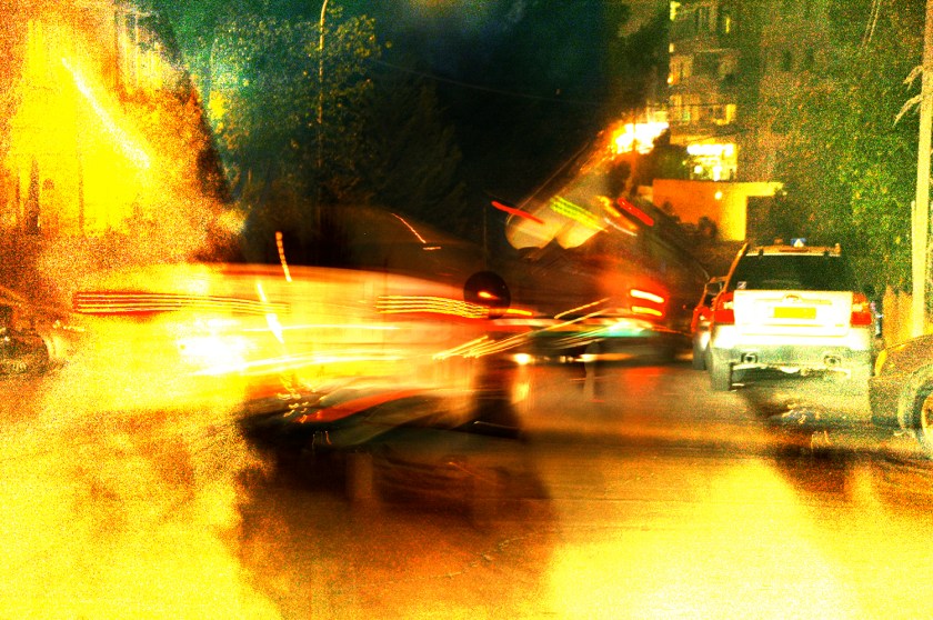 Night Cars Dissonance 2, digital art from photos