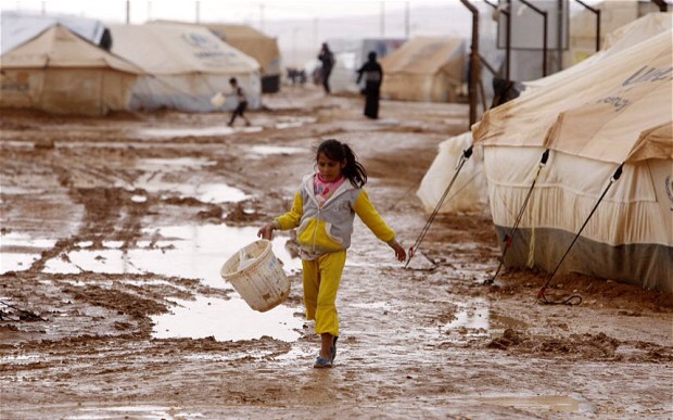 Syrian refugee camp, photo: The Telegraph