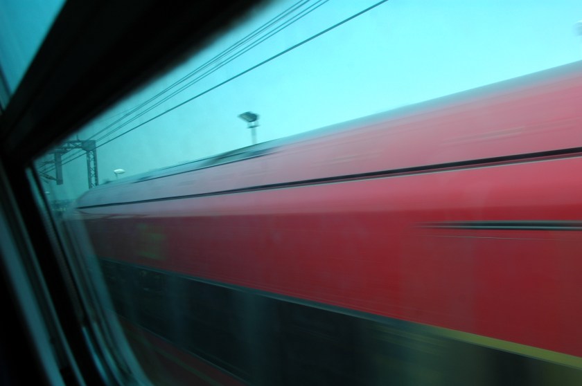 Train Passing abstract photo ©2015 Michael Dickel