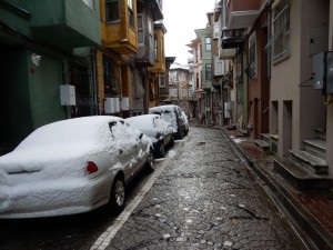 Snowy day in Fener