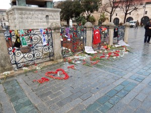 Site of terrorist attack in Istanbul one day before we arrived!