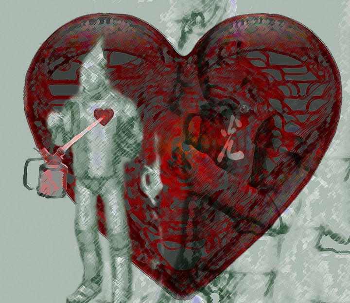 Here I stand… Tin Woodcutter Digital art @2019 Michael Dickel