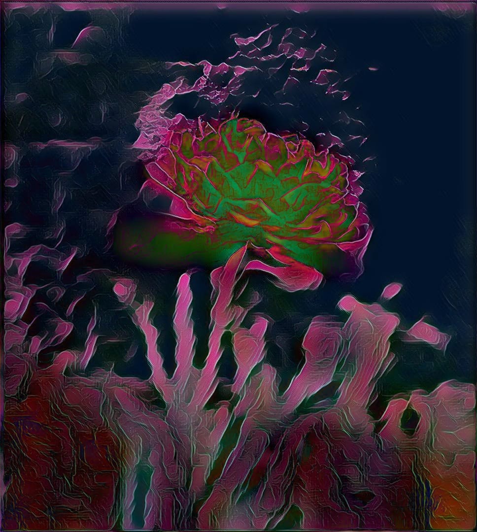 Tulip at Night - Digital Work - Miroslava Panayotova